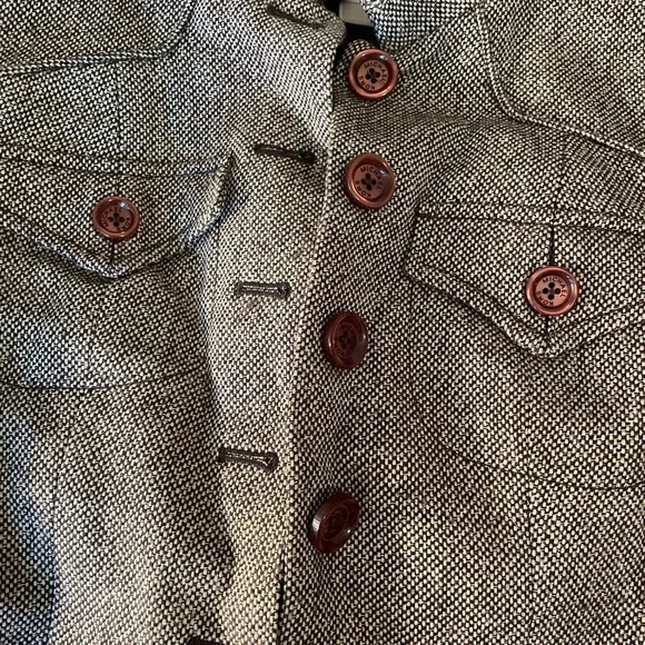 Michael Kors Metallic short button front jacket - Picture 3 of 8